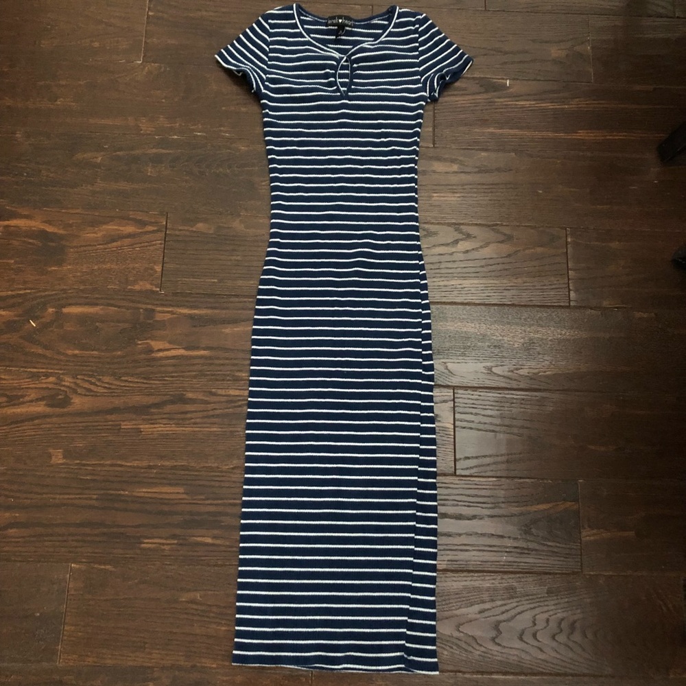 NEVER WORN Blue and White Dress